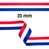 Rood wit blauw lint | 20 mm | per meter Lint RWBLINT - 20MM - PM
